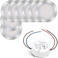 LED Einbauspot 12V IP67 Superflach 8Mm Ø46Mm FüR AußEn Innen Boden Wand Begehbar