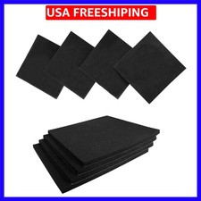 8 Pcs Black Adhesive Foam Padding, Closed Cell Foam Sheet 1/4" Thick 4 Inch X...