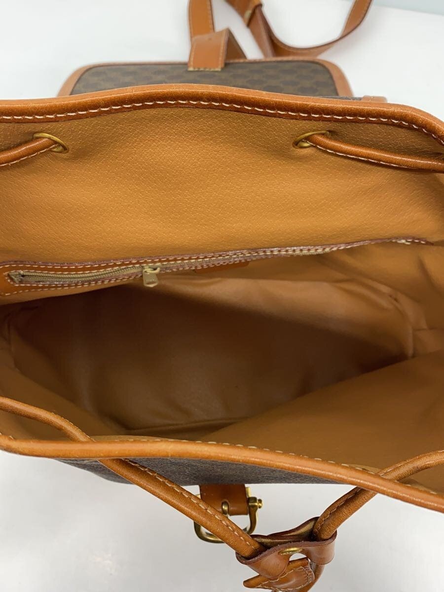 CELINE backpack Macadam pattern rucksack PVC Brow… - image 4