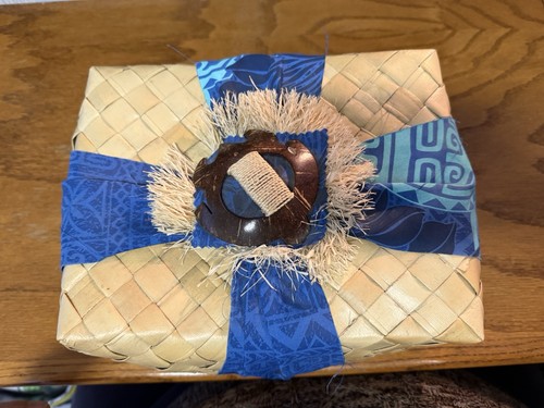 a Hawaiian-style gift box or small basket Lauhala Gift Box