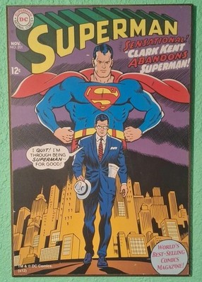 DC Comics Silver Buffalo Superman Wall Plaque MDF Retro Comic Book Decor 2013