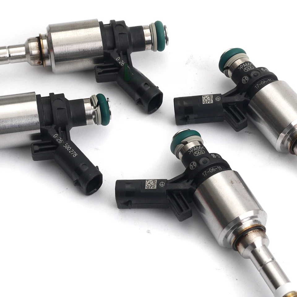 4x Boquillas inyectoras de combustible OE Bosch para VW GTI Passat CC Audi A4 A5 A6 TT 2.0TFSI Foto 4 de 4