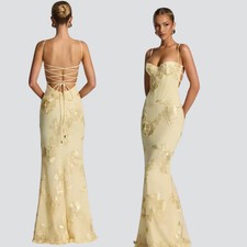 Ariana Print Maxi Dress – Spaghetti Strap Backless Bodycon
