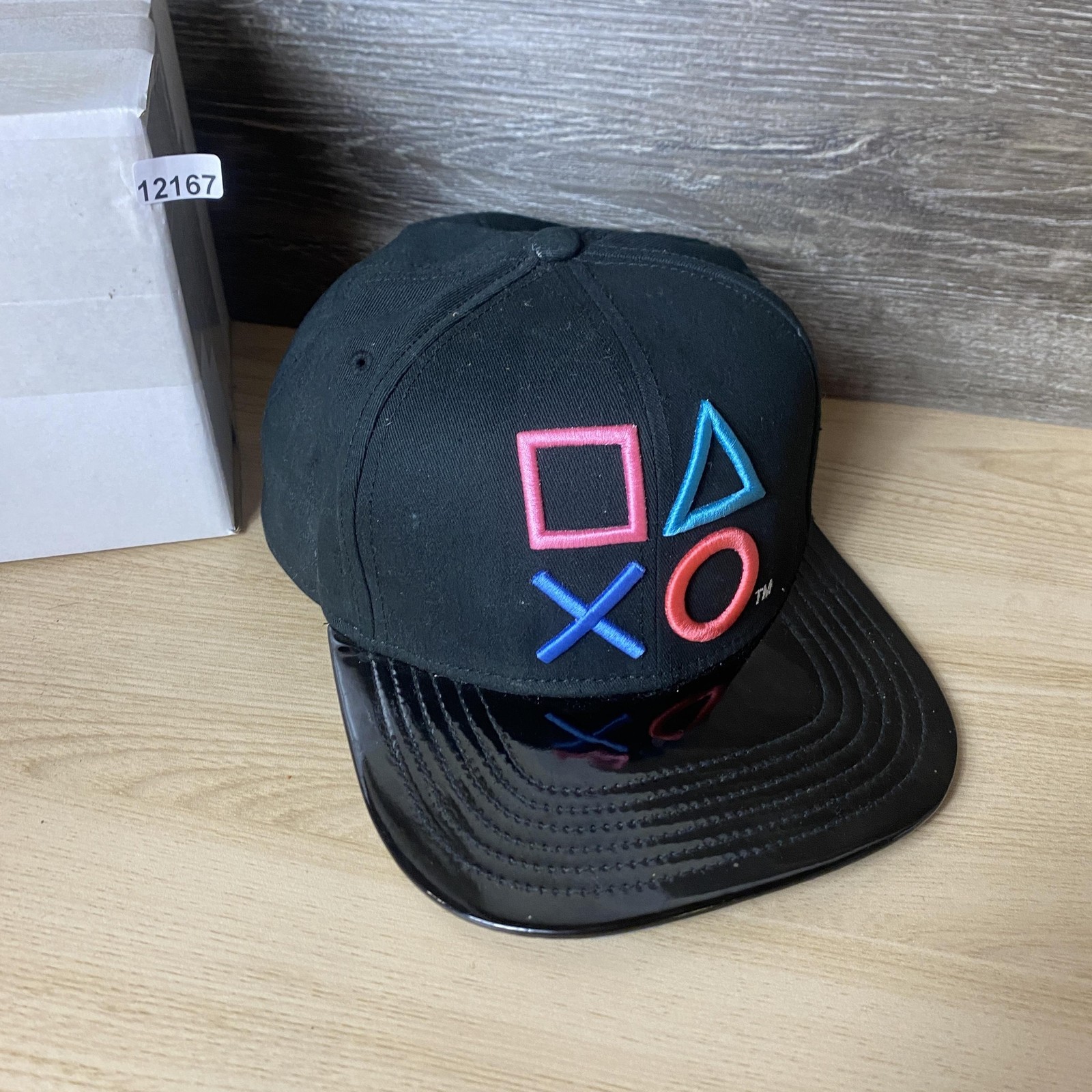 PlayStation Hat Cap Snap Back Gaming Embroidered Mens Black Multicolor Gamer