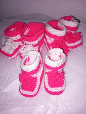 Baby gestrickte Socken 0-3 M, 3-6 M  (3 set neu)