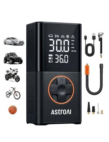 Cordless Mini Bike Pump With Digital Du