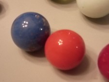 Glass Toy Marbles Assorted Solid Colors Blue Red Green Orange, Lot