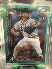 2025 Topps Chrome - Spencer Schwellenbach #203 Teal Refractor /299 (RC)