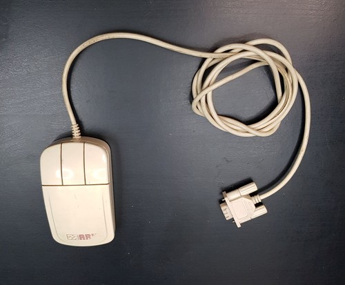ARX PC COMPUTER THREE-BUTTON BALL MOUSE WITH RS232 SERIAL INTERFACE PLUG VINTAGE - Picture 12 of 20