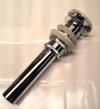 Bathroom Sink Drain Vessel Pop up Drain Stopper for Sink without Overflow