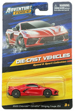 Chevrolet Corvette 2020 cupé Z51 C8 Maisto 2024 Adventure Force Red escala 1:64