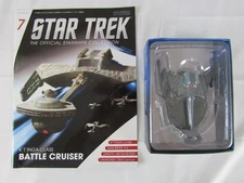 Star Trek Eaglemoss K'T' Inga-Class Battle Cruiser w/Magazine LA602