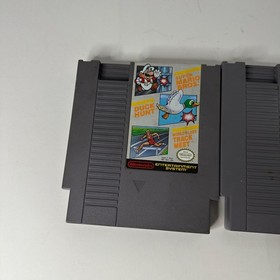 Super Mario Bros Games Duck Hunt & Track Meet - 2 Game Lot - Nintendo NES 1985
