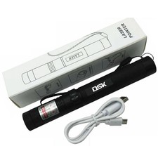 Green Laser Pointer USB Rechargeable Visible Beam Lazer Torch For Teaching Pen