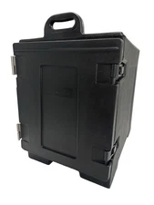 Carlisle Cateraide Insulated Food Pan Carrier, Front Load 5 Pan Capacity, Black