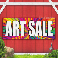ART SALE clearance discount half price Indoor Outdoor Banner Sign with grommets