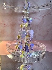 Bling Bling Purple Keychain for Women Girls