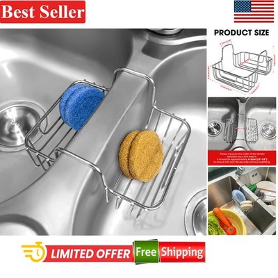 Multiuse 304 Stainless Steel Sponge Caddy - Rust-Resistant Sink Storage Solution