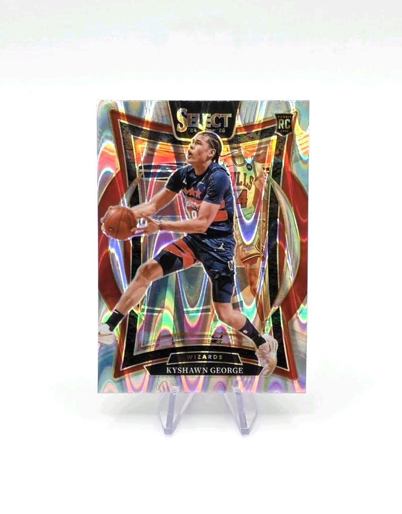 2024-25 Panini Select Kyshawn George (RC) Concourse Tectonic Prizm #85