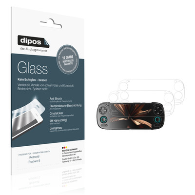 2x Schutzfolie für Retroid Pocket 5 - Anti-Shock 9H Folie dipos Glass