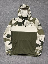 Nike Sweatshirt Mens Large Green Camo Dri-FIT Long Sleeve Hoodie CV7659 072