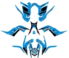 Fits Yamaha Raptor 700R Graphics Kit 2006 2007 2008 2009 2010 2011 2012 decals