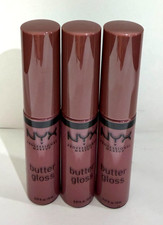 NYX Butter Lip Gloss Professional Makeup - 3 PACK -  salty coco -BLG42 color 