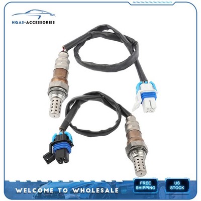 2pcs Upstream & Downstream Fits 2007 Cadillac CTS 6.0L 02 Oxygen O2 Sensor