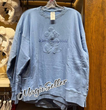 2025 Disney Parks Sweatshirt Walt Disney World Mickey Mouse Blue Size XL New