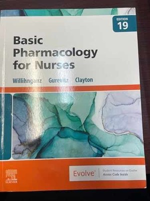 Clayton s Basic Pharmacology for - Paperback, by Willihnganz MS RN - New