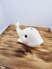Hobbiest Ceramic Smiling Grey Whale 12" Long Decor