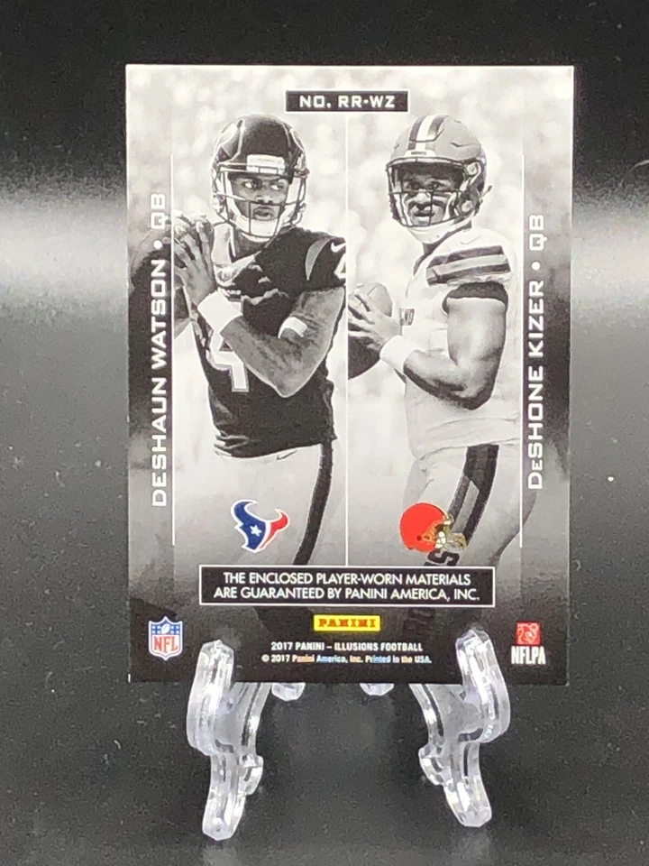 Deshaun Watson 2017 Illusions Rookie Reflection 3 clr Patch Texans Browns /10 - Image 3 of 3