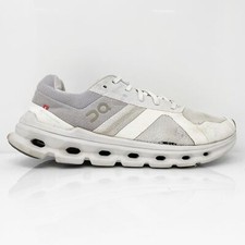 On Womens Cloudrunner White Running Shoes Sneakers Size 8.5