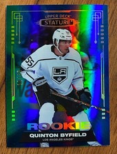 2021-22 Upper Deck Stature Rookies Green #187 - Quinton Byfield /35 RC (Kings)
