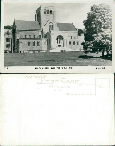 Ampleforth College Abbey Church WD Spence Z8 Real Photo RP Friths