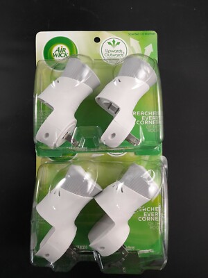   Air Wick Scented Oil Freshener Warmer, 4 Count ( 2-Packs ) Open Box