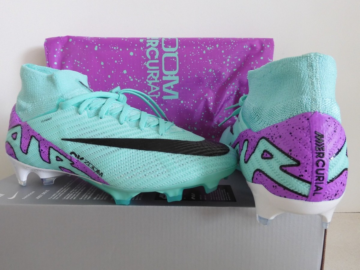 NIKE ZOOM MERCURIAL SUPERFLY 9 ELITE FG HYPER TURQUOISE SZ 5