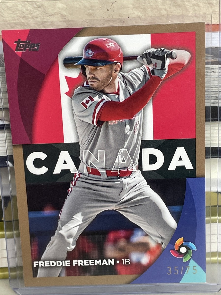 2023 Topps Freddie Freeman #WBC-23 Gold /75 SP World Baseball