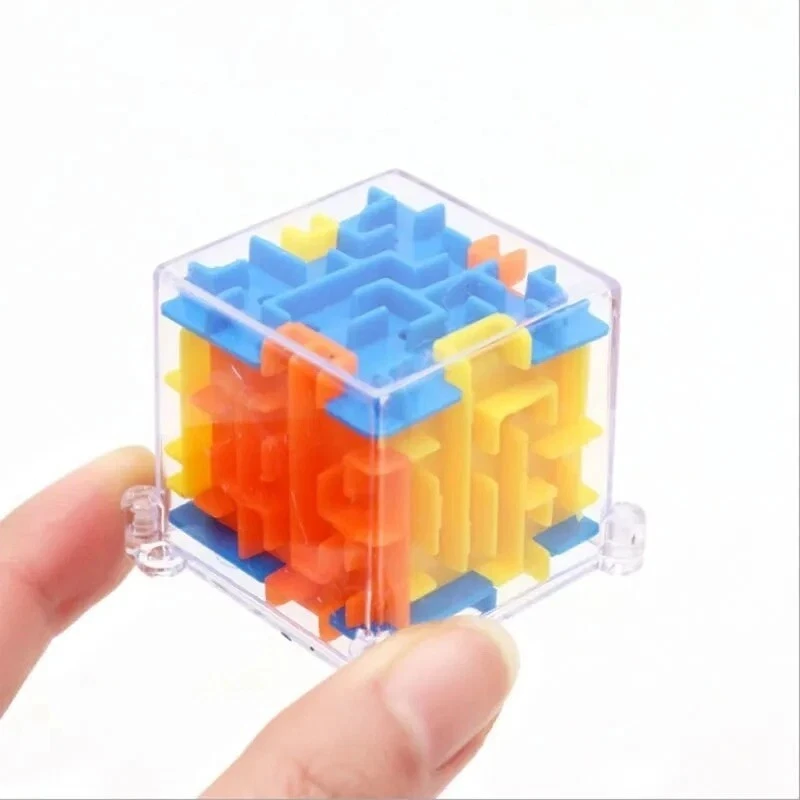 Cubo Mágico Seis Caras Transparente Puzzle Velocidad Rodante Bola Para Niños 1 PC Foto 4 de 4