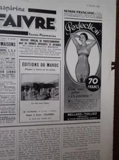 HEUDEBERT + belt and bra LE GANT at JONES pub ILLUSTRATION 1934