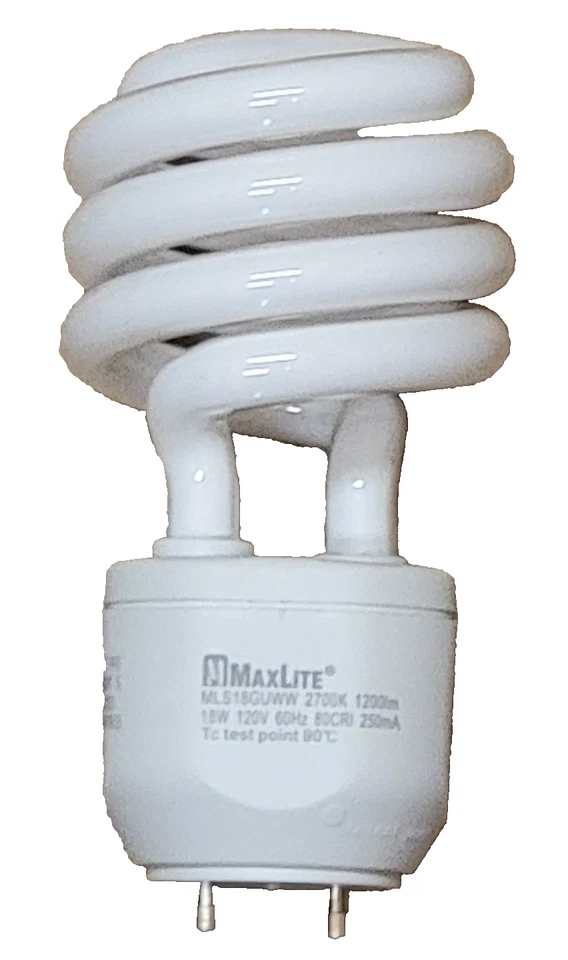 MaxLite GU24 SpiralMax Bulb 2700K 18W (75W Equivalent) - Image 2 of 4