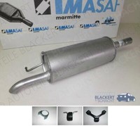 Imasaf ESD Auspuff Endtopf+Anbauteile für VW Passat 3B+Variant 1.6+1.8 1996-2005