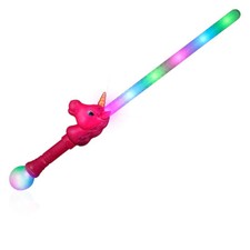 Light Up Multicolored Unicorn Sword with Prism Ball
