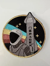 ASTRONAUT LOGO PATCH STARSHIP ORBITAL LAUNCH MISSION Patch  3” NASA