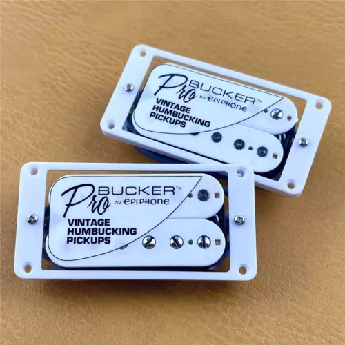  White Zebra Pro Bucker Vintage Humbucker Pickups For Epiphone Les Paul USA SHIP