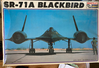 1980s hasegawa MINICRAFT lockheed SR-71A blackbird 1/72 model | eBay