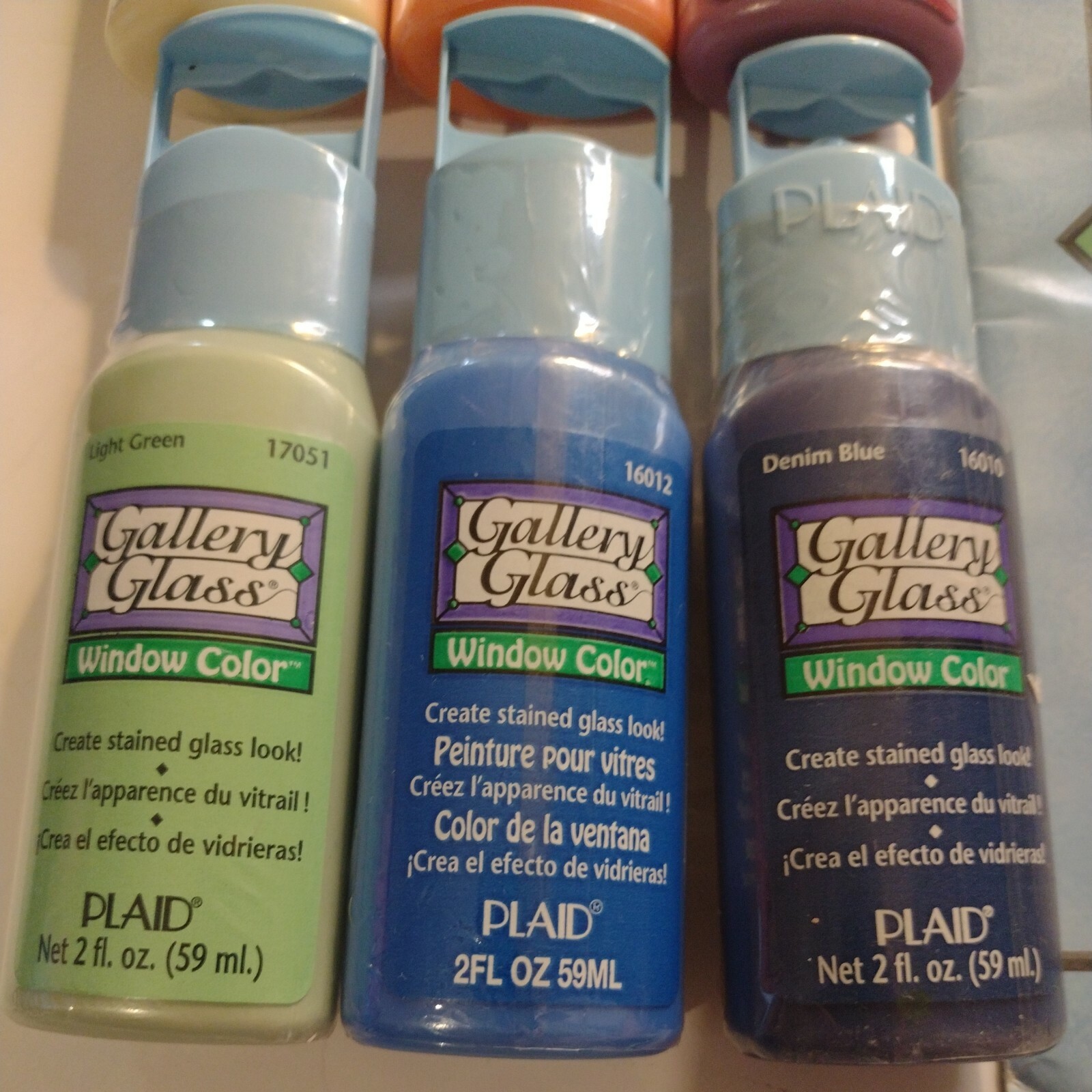Plaid Super Window Clings And Lot Of 6 Gallery Glass Colors For Painting Windows