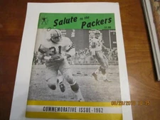 Salute to the Packers 1962 Commemorative Issue Yearbook writing f4