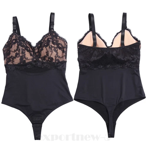 Seamless Bodysuit for Women Tummy Control Shapewear Sculpting Thong Body Shaper - Picture 17 of 62