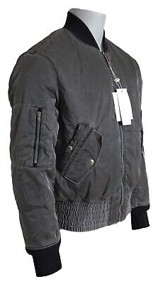 MAISON MARGIELA Jacket Gray Bomber Zipper Pocket Sleeves MAISON MARGIELA Jacket Gray Bomber Zipper Pocket Sleeves